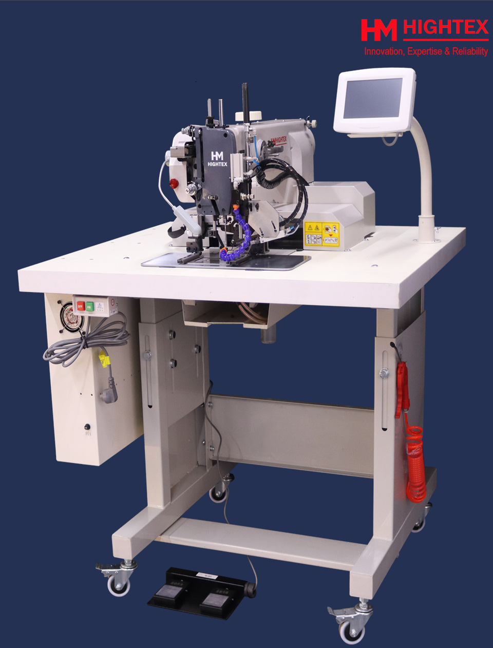 Automatic harness sewing machine